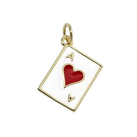 Ace of hearts charm