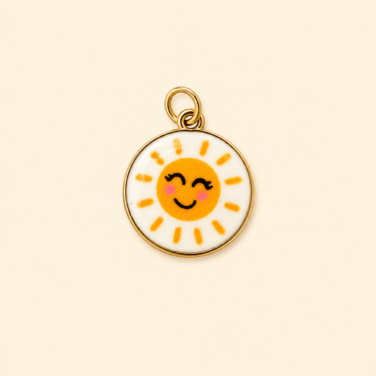 Painted sun charm