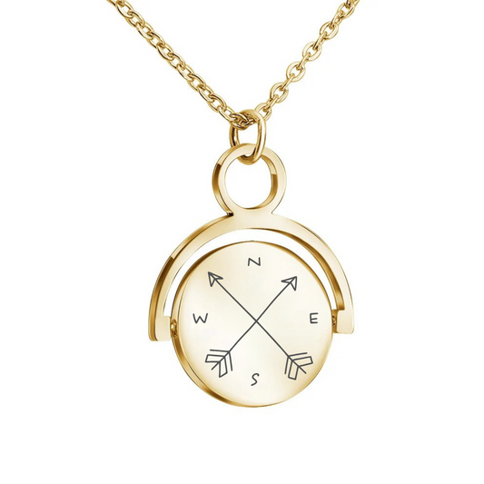 Personalized Horizontal Spinner Necklace