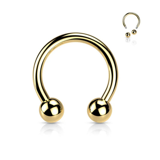 Horseshoes Colored Titanium