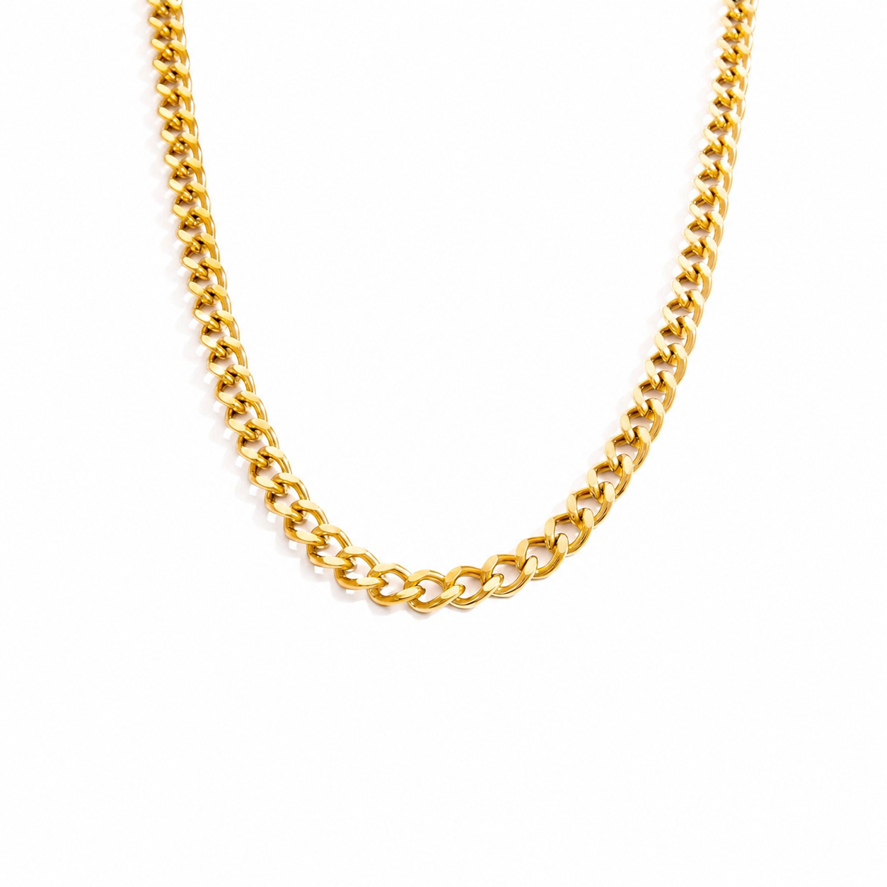 Cuban link chain necklace