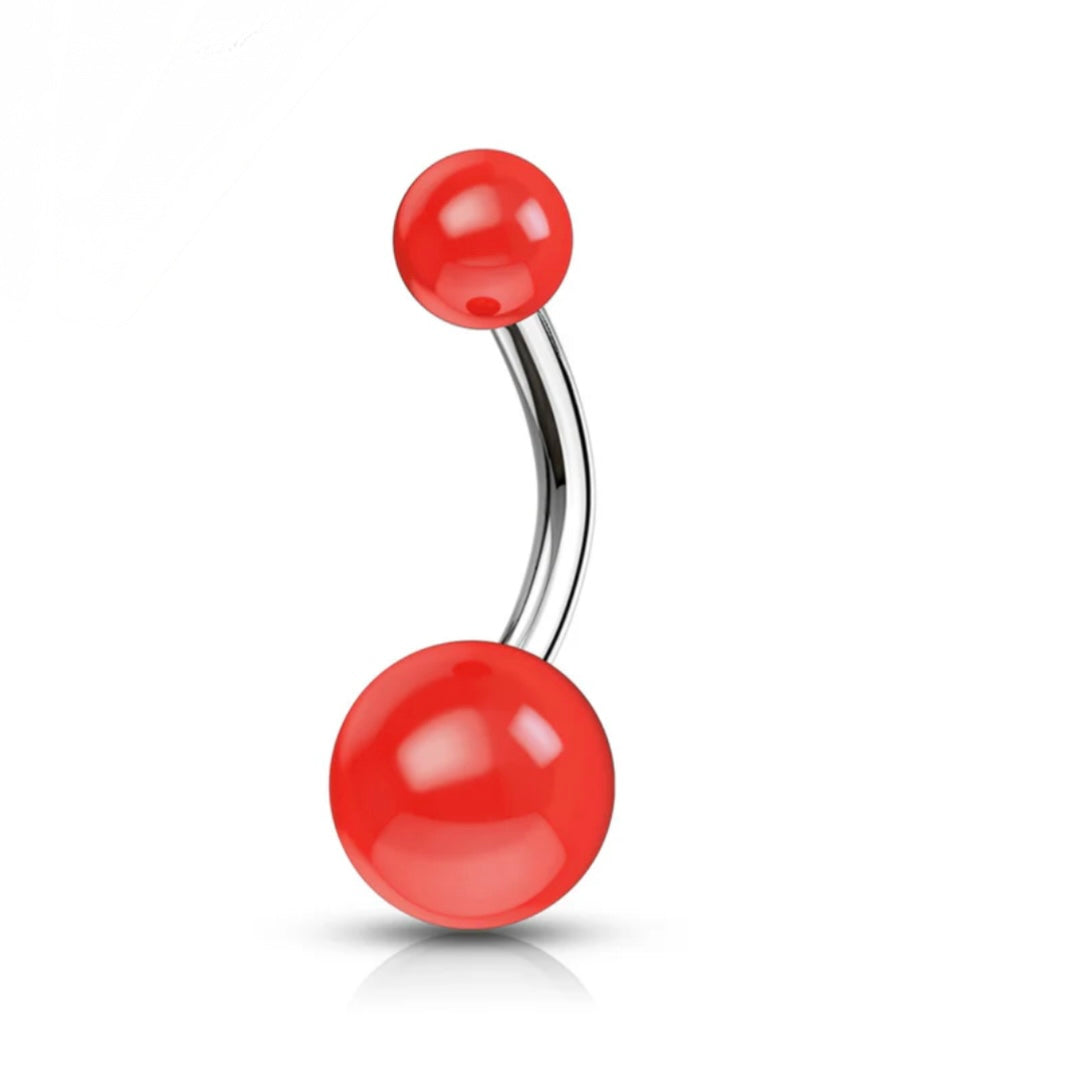 Belly Banana with Acrylic Solid Colored Balls