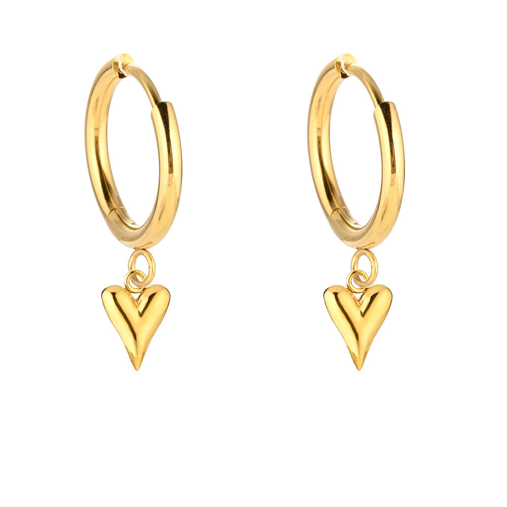 Heart drop Earrings