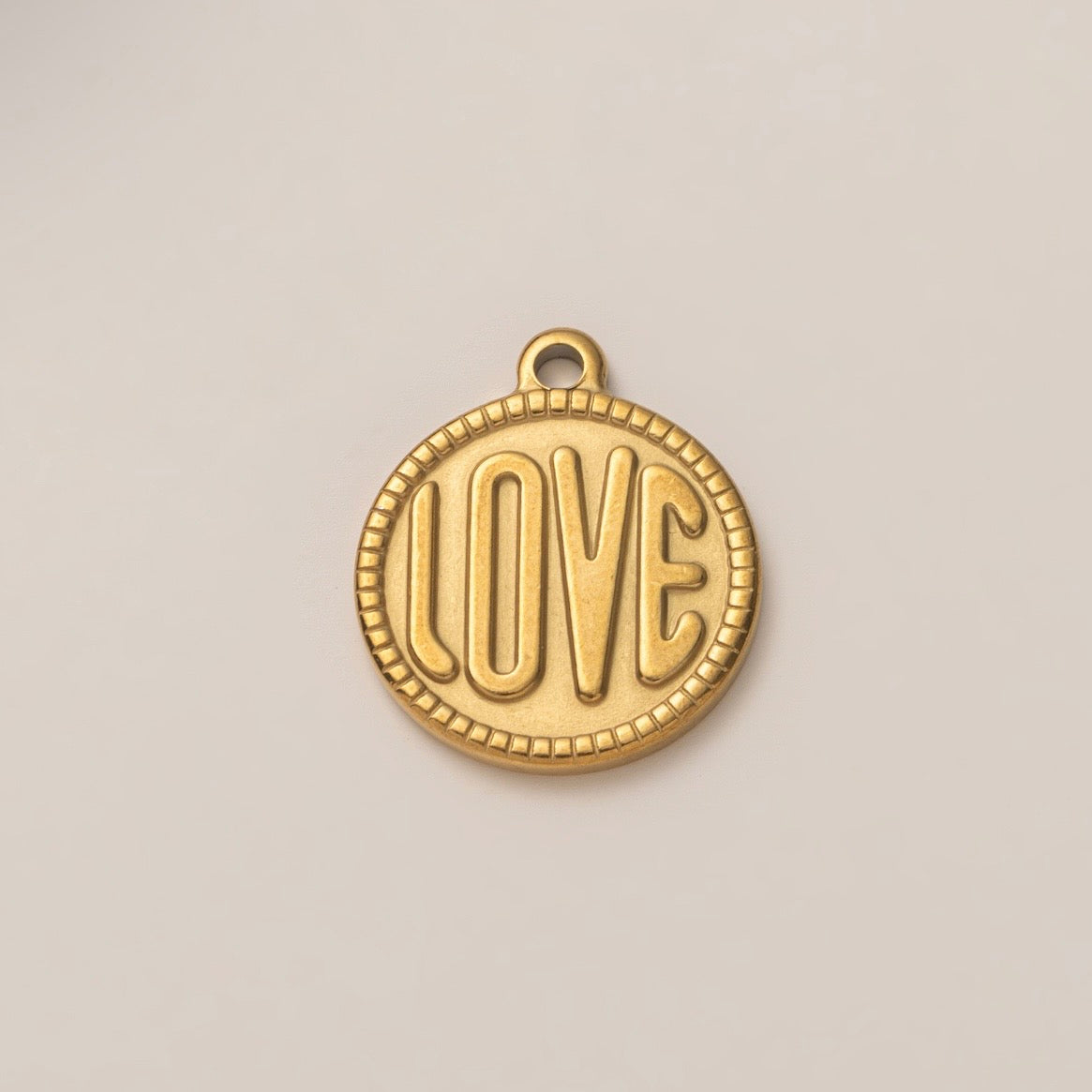Love coin charm