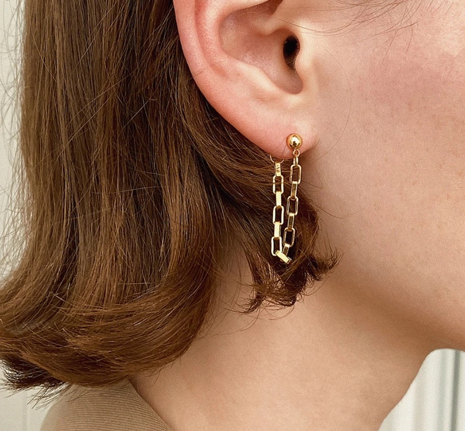 Link Stud Earrings