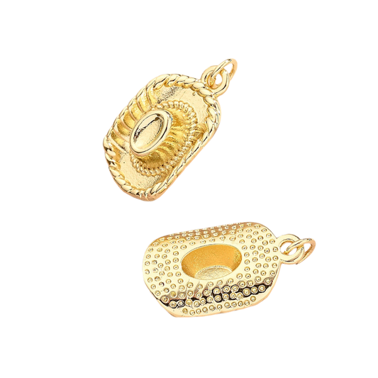 Cowboy hat charm