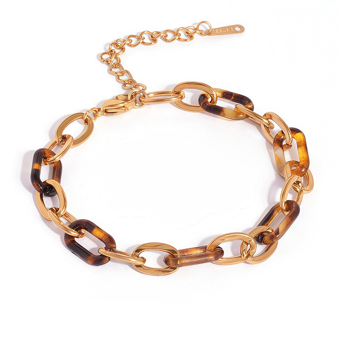 Tortoise paperclip bracelet