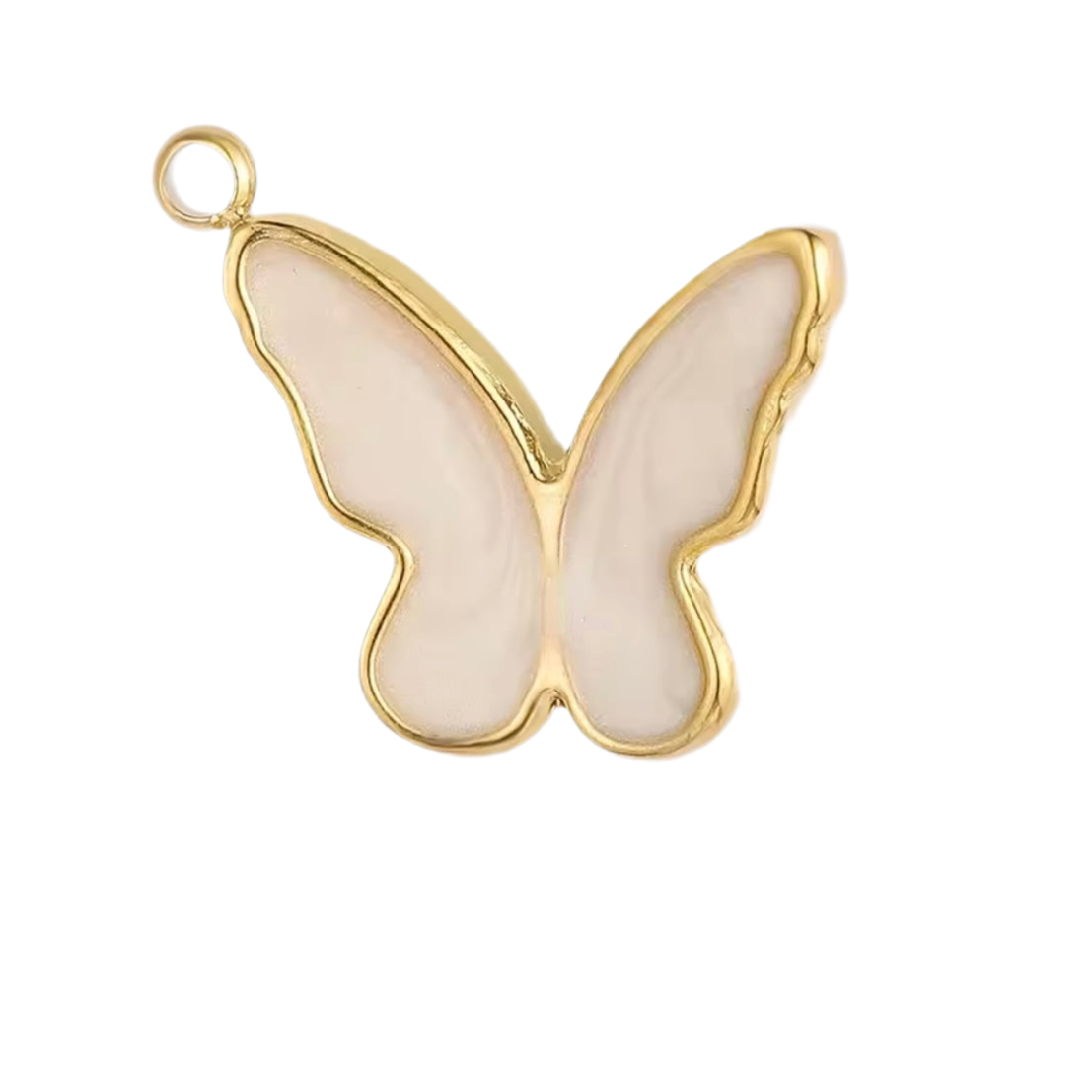Butterfly white charm