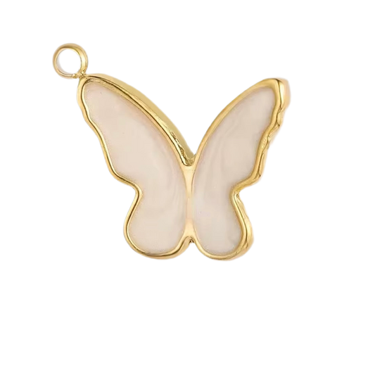 Butterfly white charm