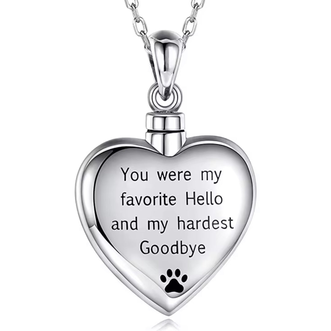 Pet Urn Heart Necklace