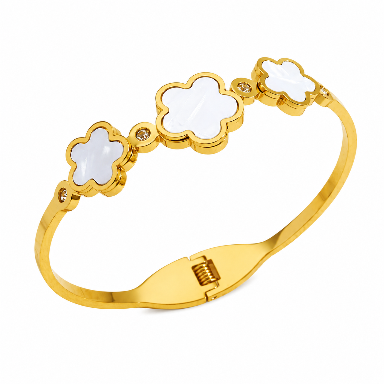 Pearl Clover Bangle