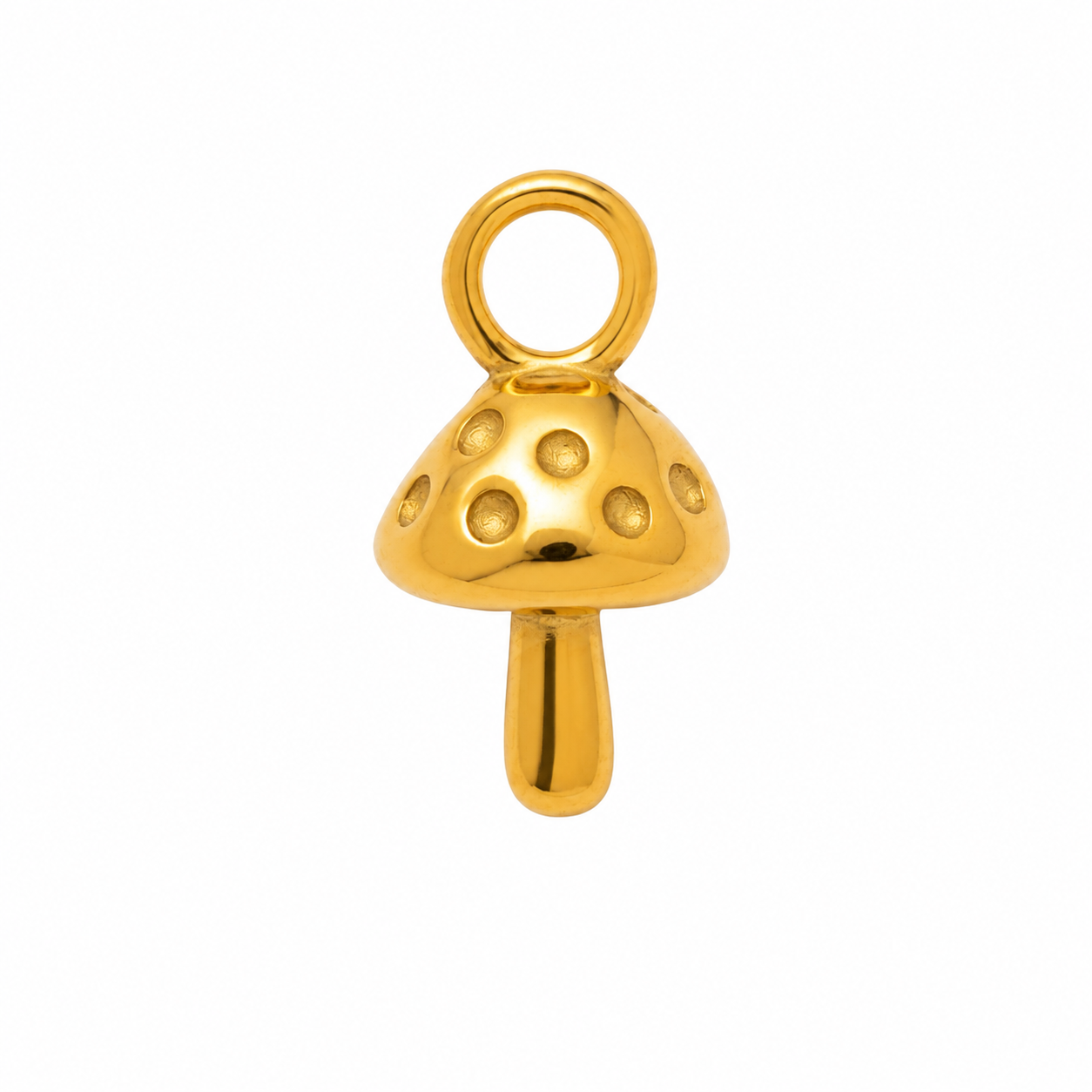 Mushroom gold Charm