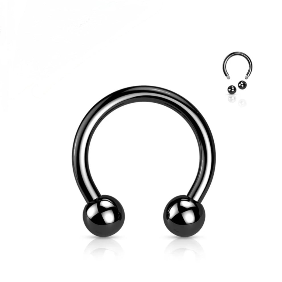 Horseshoes Colored Titanium