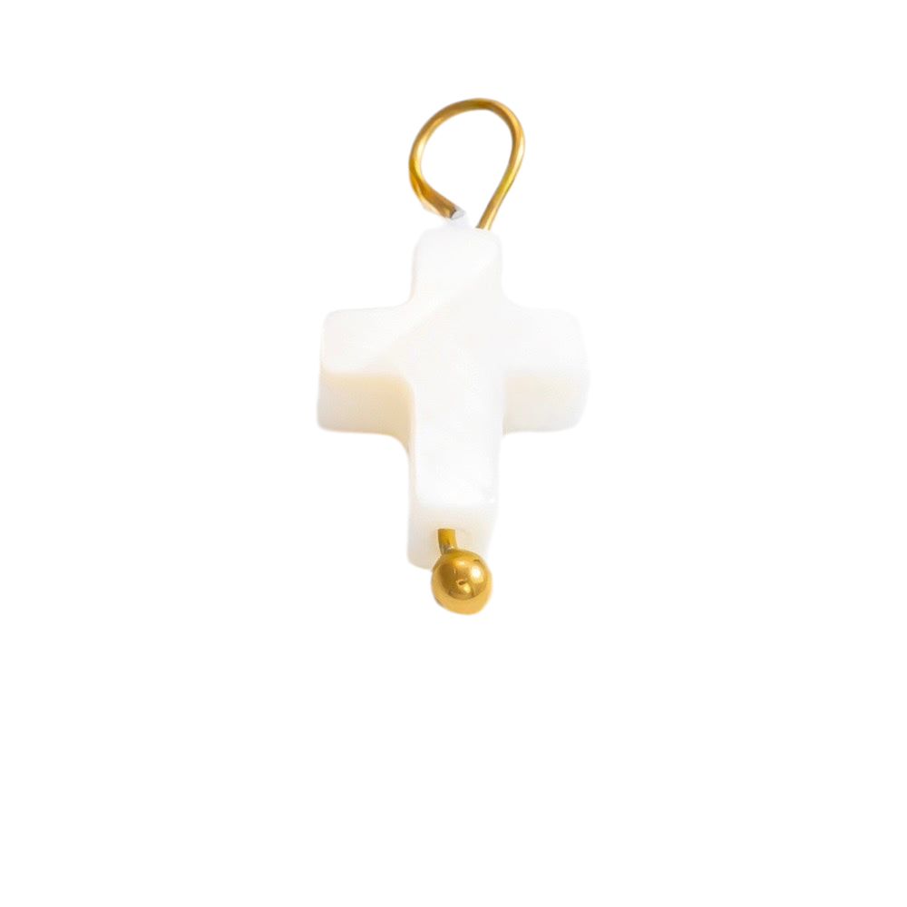 White mini cross moon