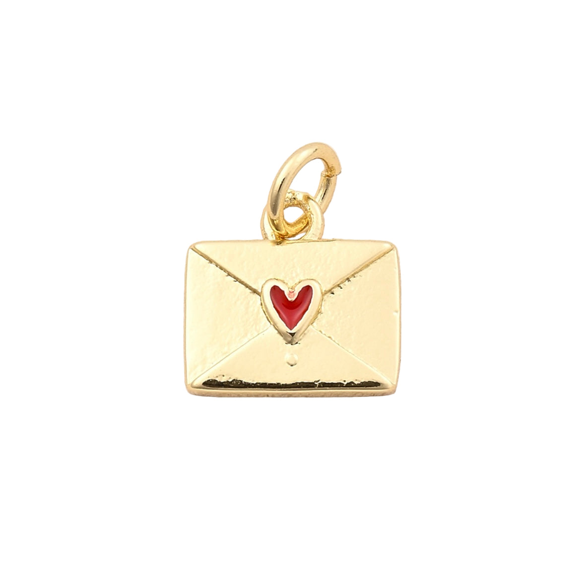 Envelope heart charm