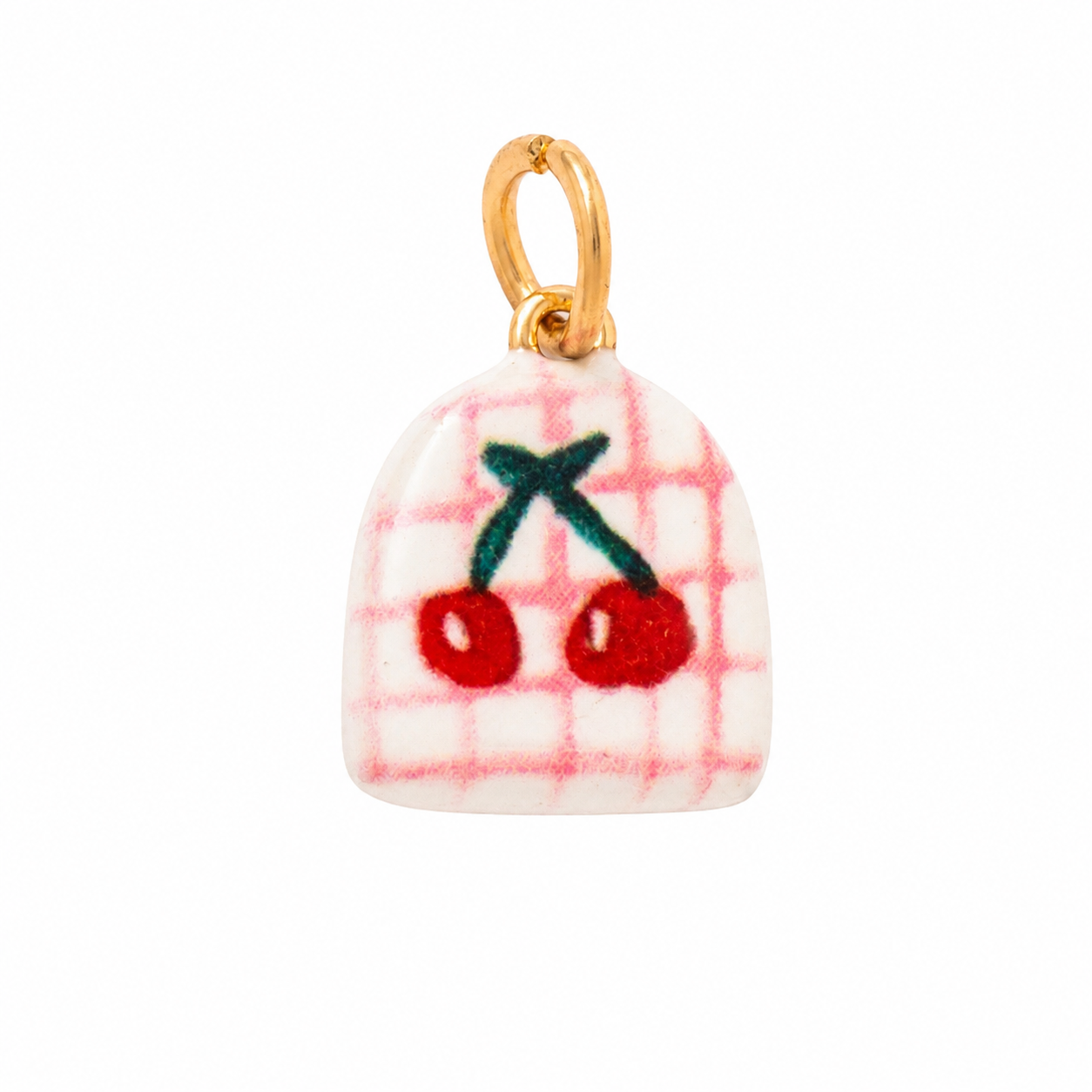 Painted cherry charm