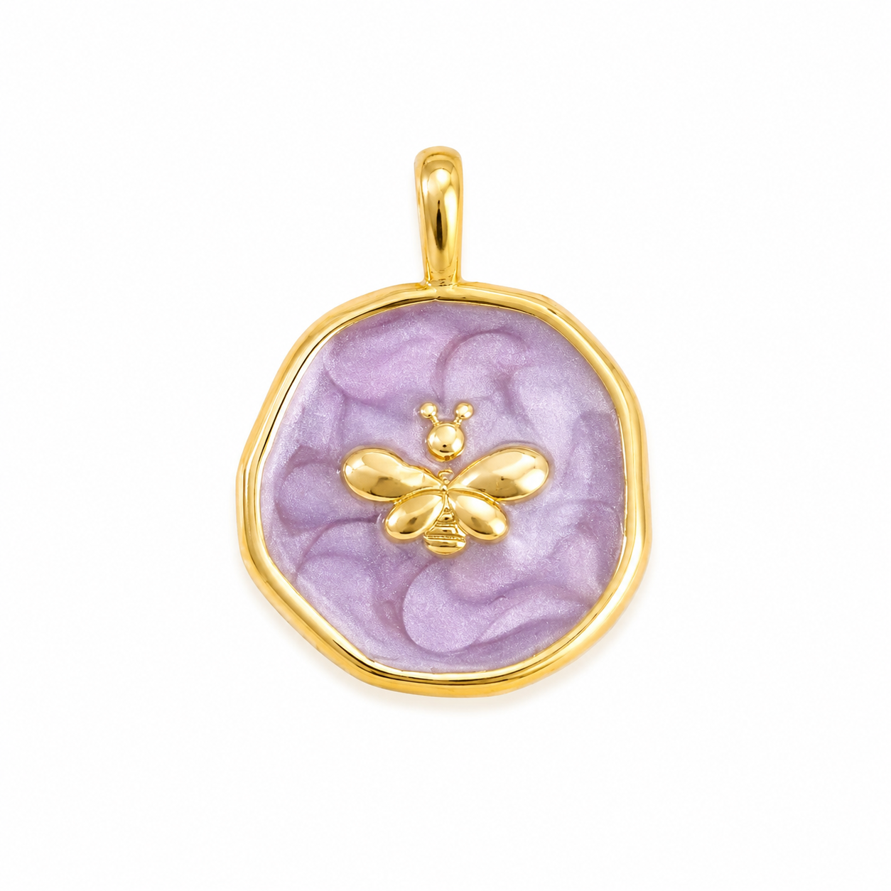 Purple dragonfly charm