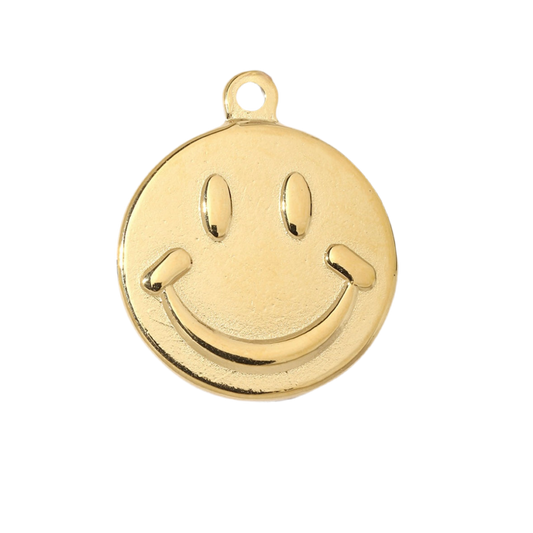 Smiley face large charm