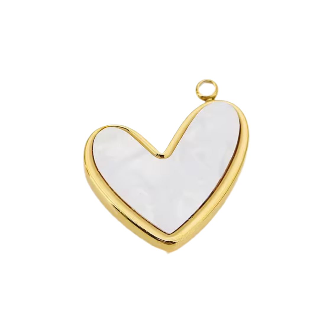 White heart Charm