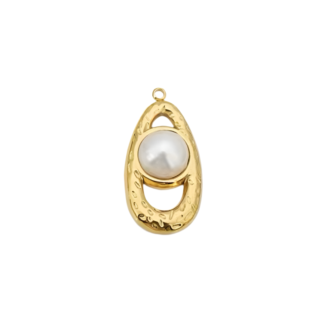 Pearl oval Charm