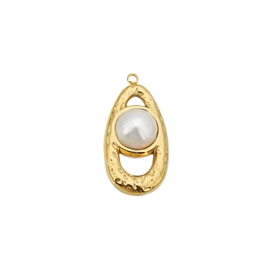 Pearl oval Charm