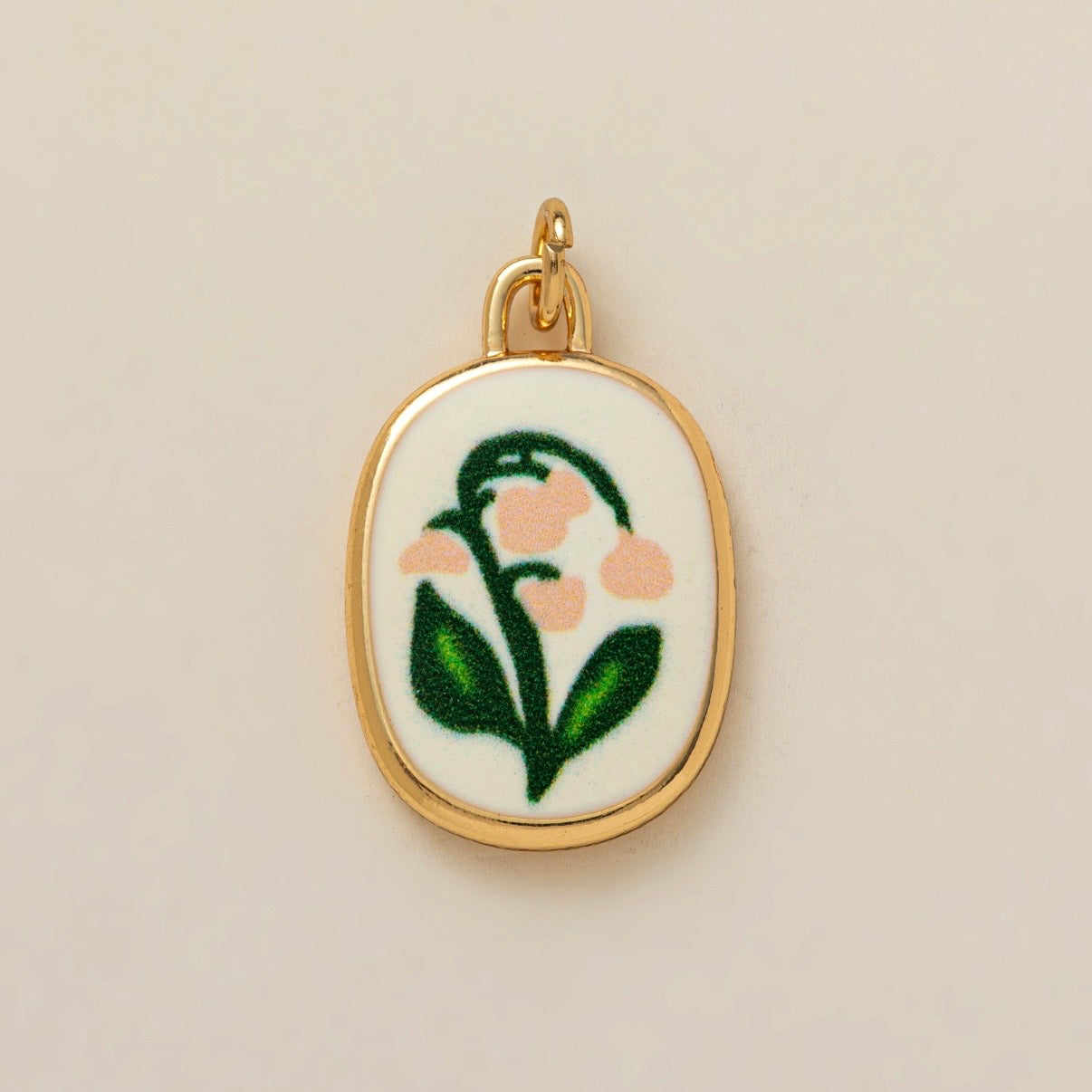 Painted tulip charm
