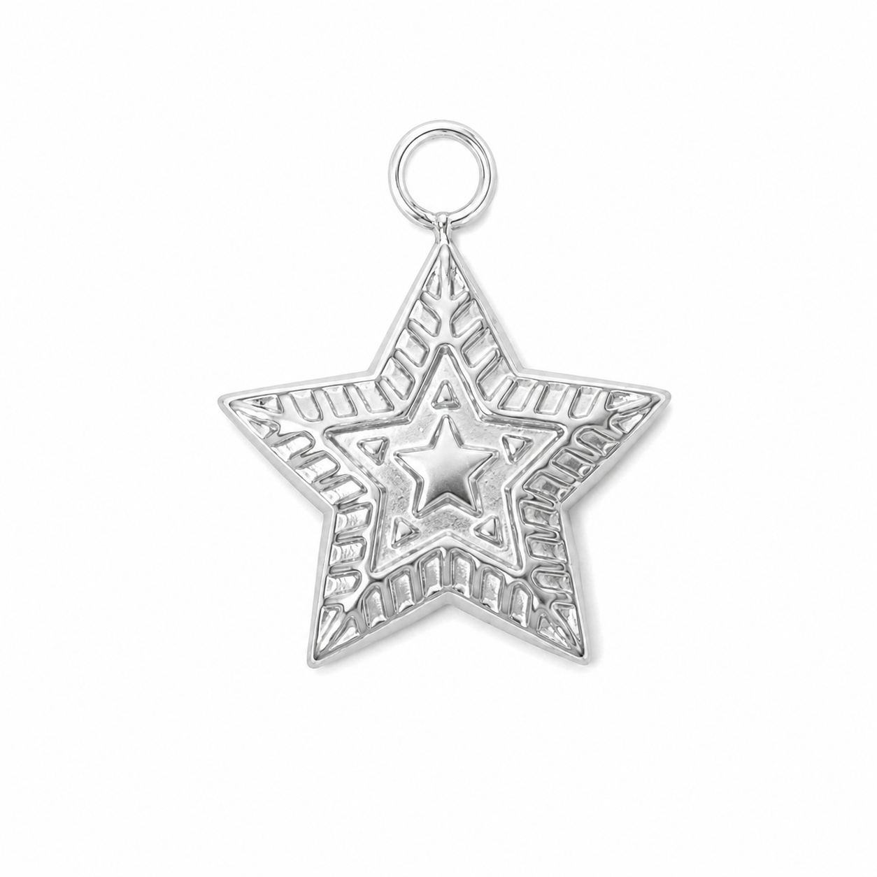 Star silver charm