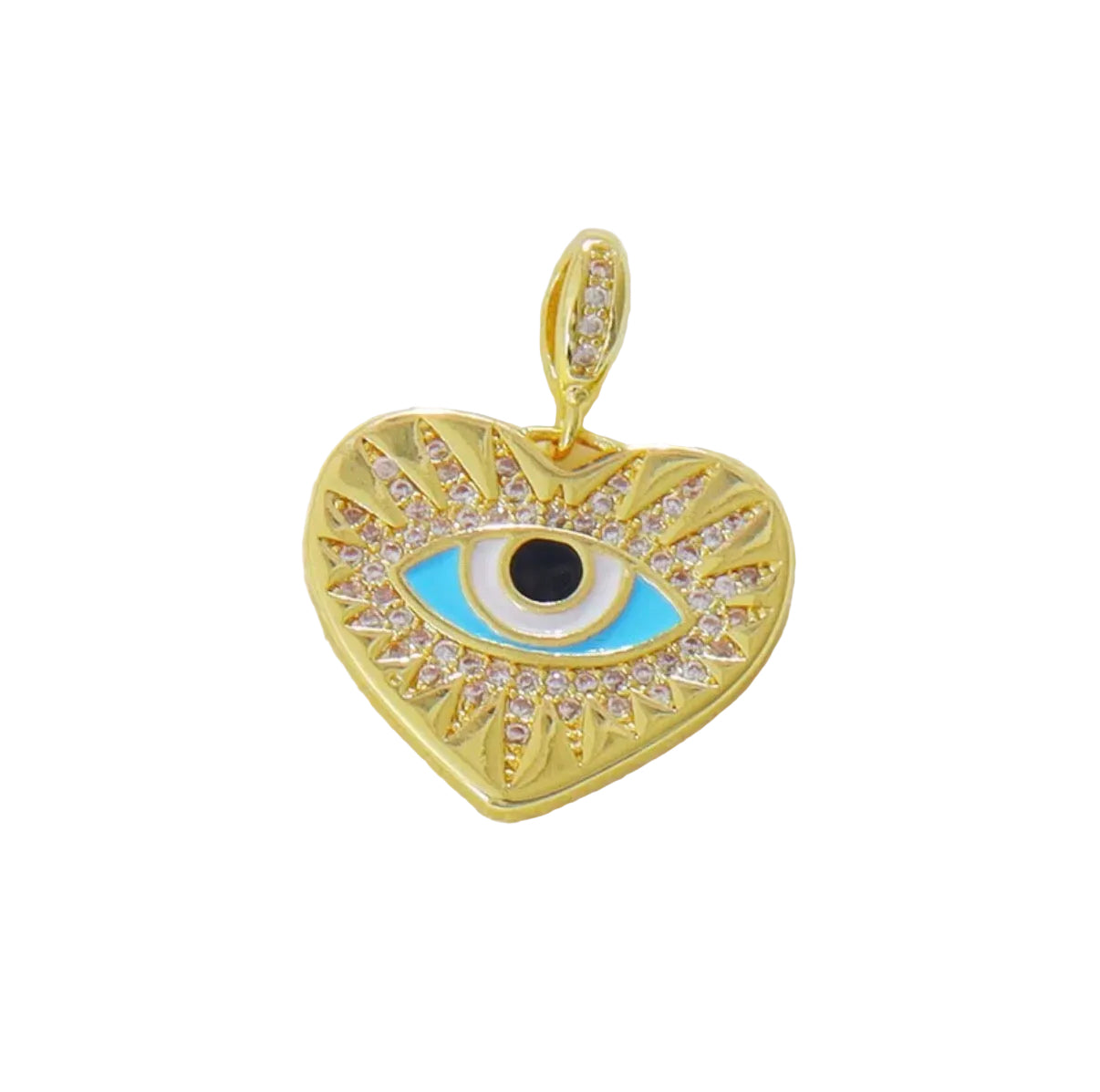 Third eye heart charm