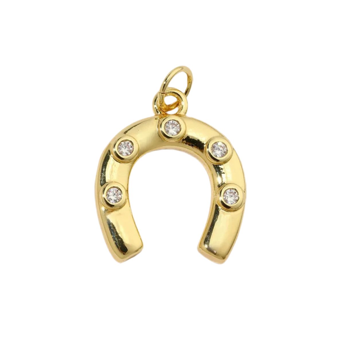 Horseshoe charm - sparkle