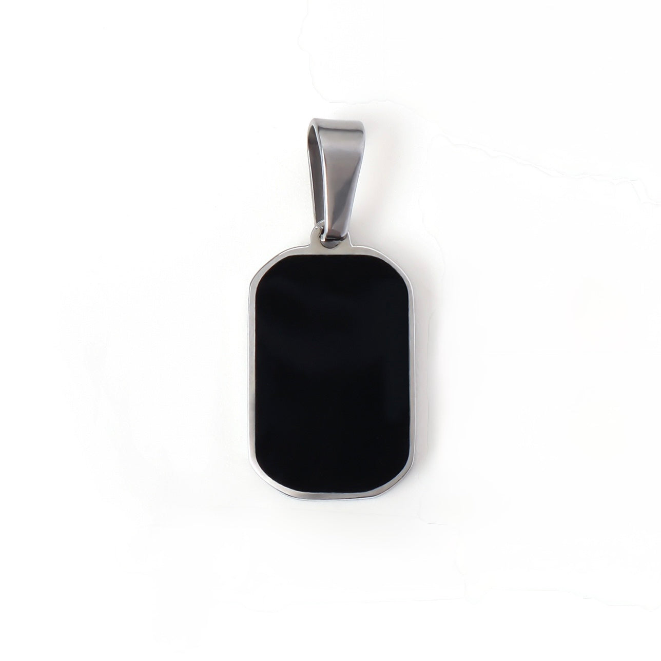 Black Onyx tag charm