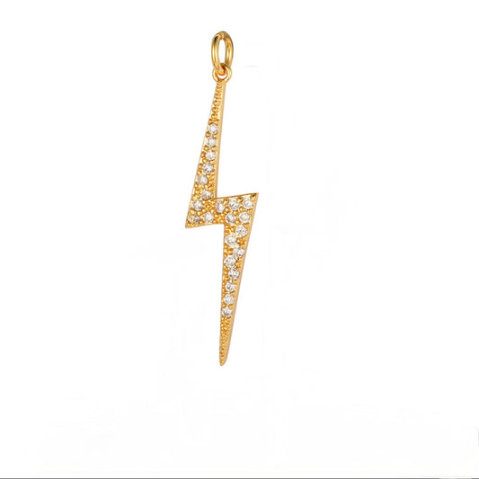 Lightening bolt charm