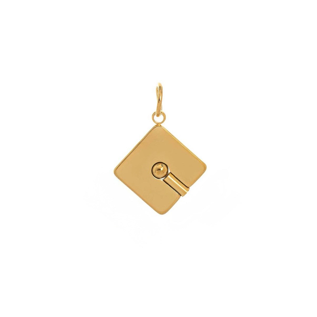 Grad cap all gold charm