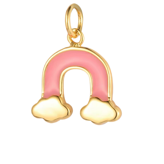 Rainbow - pink charm