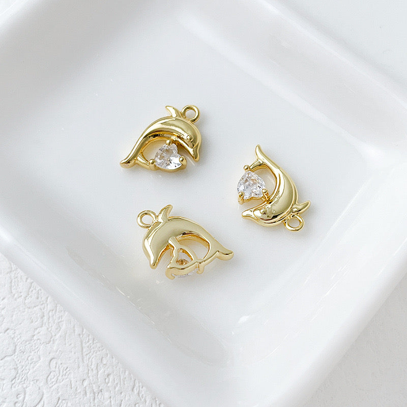 Dolphin- mini charm