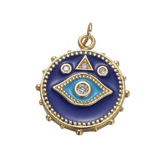 Third eye charm blue