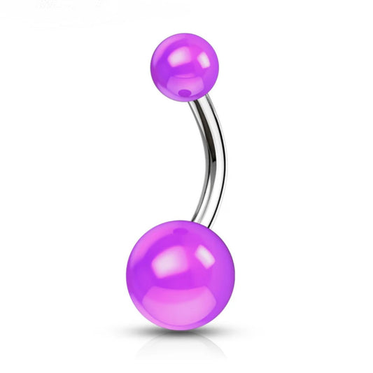 Belly Banana with Acrylic Solid Colored Balls