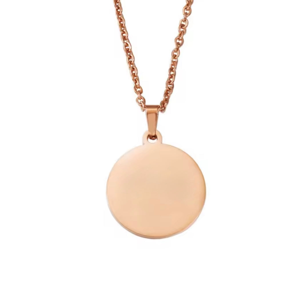 Personalized coin Necklace