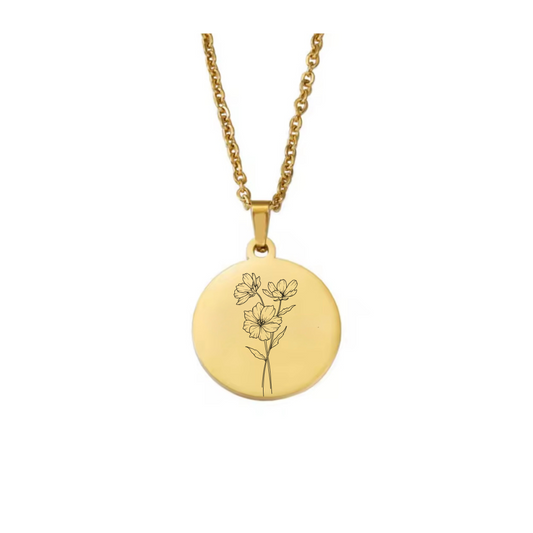 Personalized coin Necklace