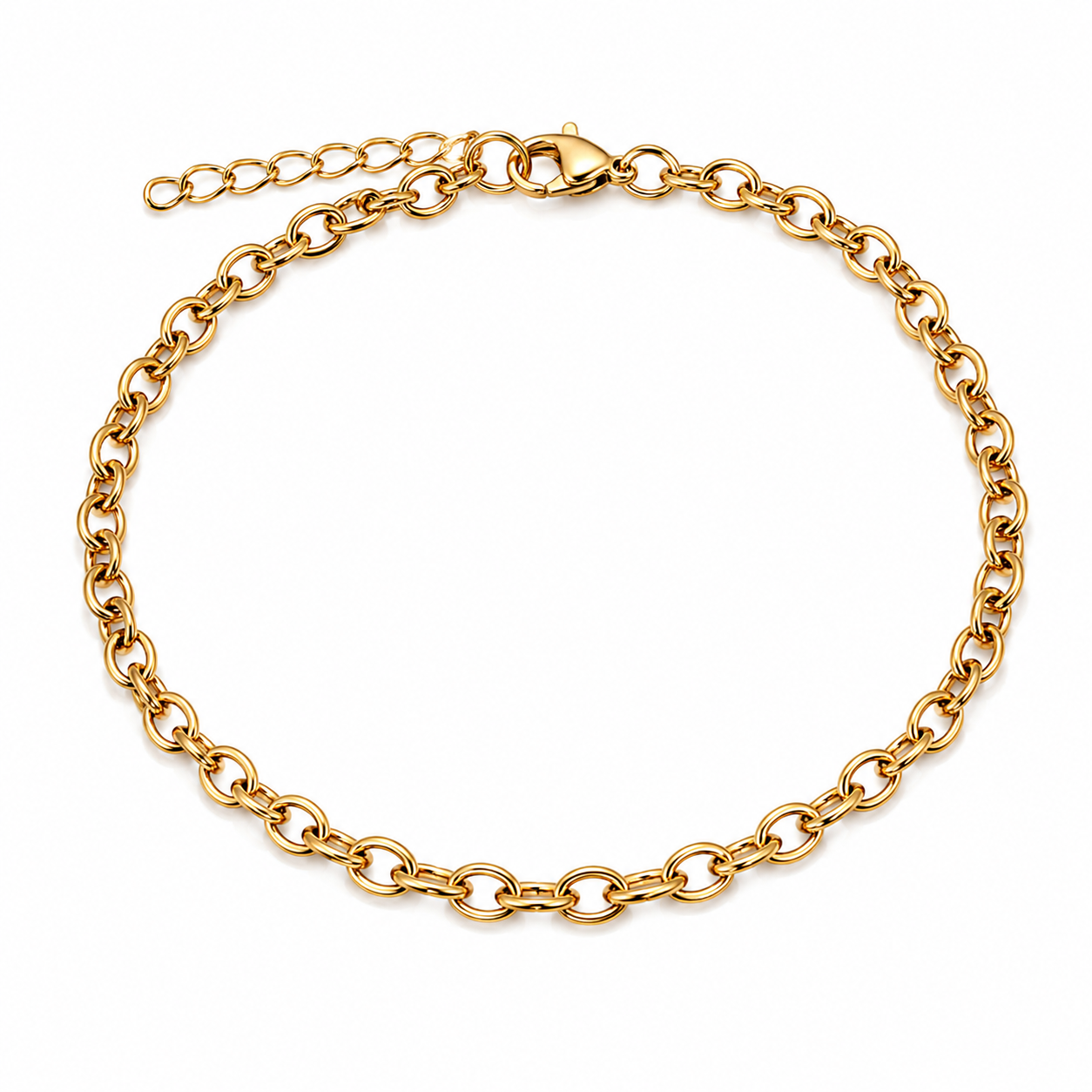 Oval link Anklet