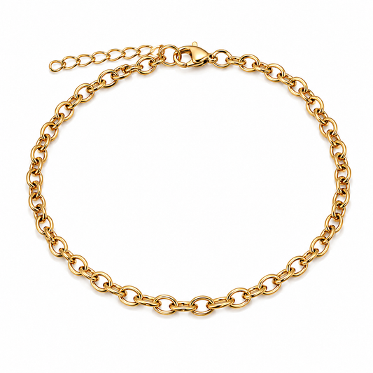 Oval link Anklet