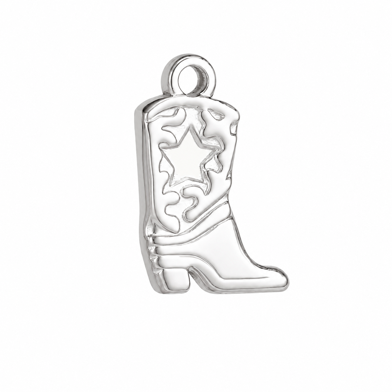 Cowboy boot star charm