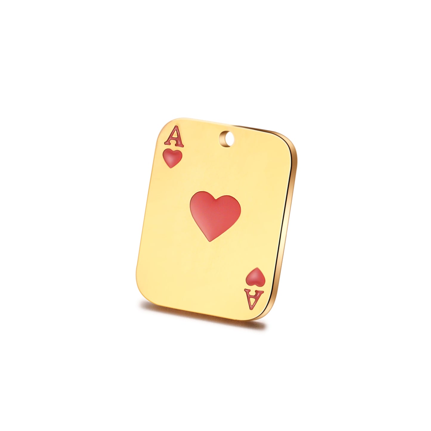 Ace of hearts large charm