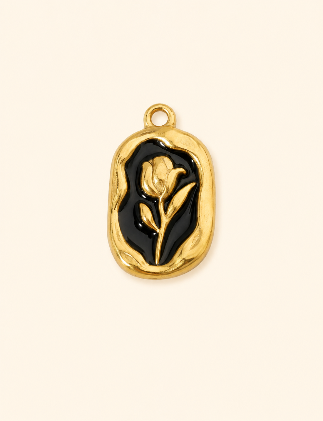 Black rose charm