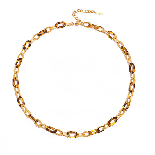 Tortoise paperclip Necklace