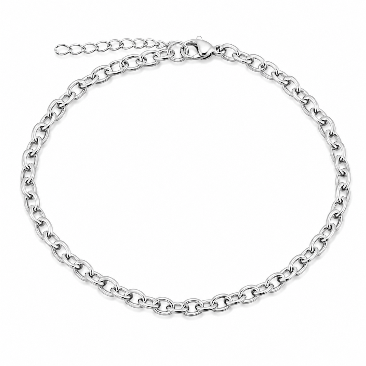 Oval link Anklet