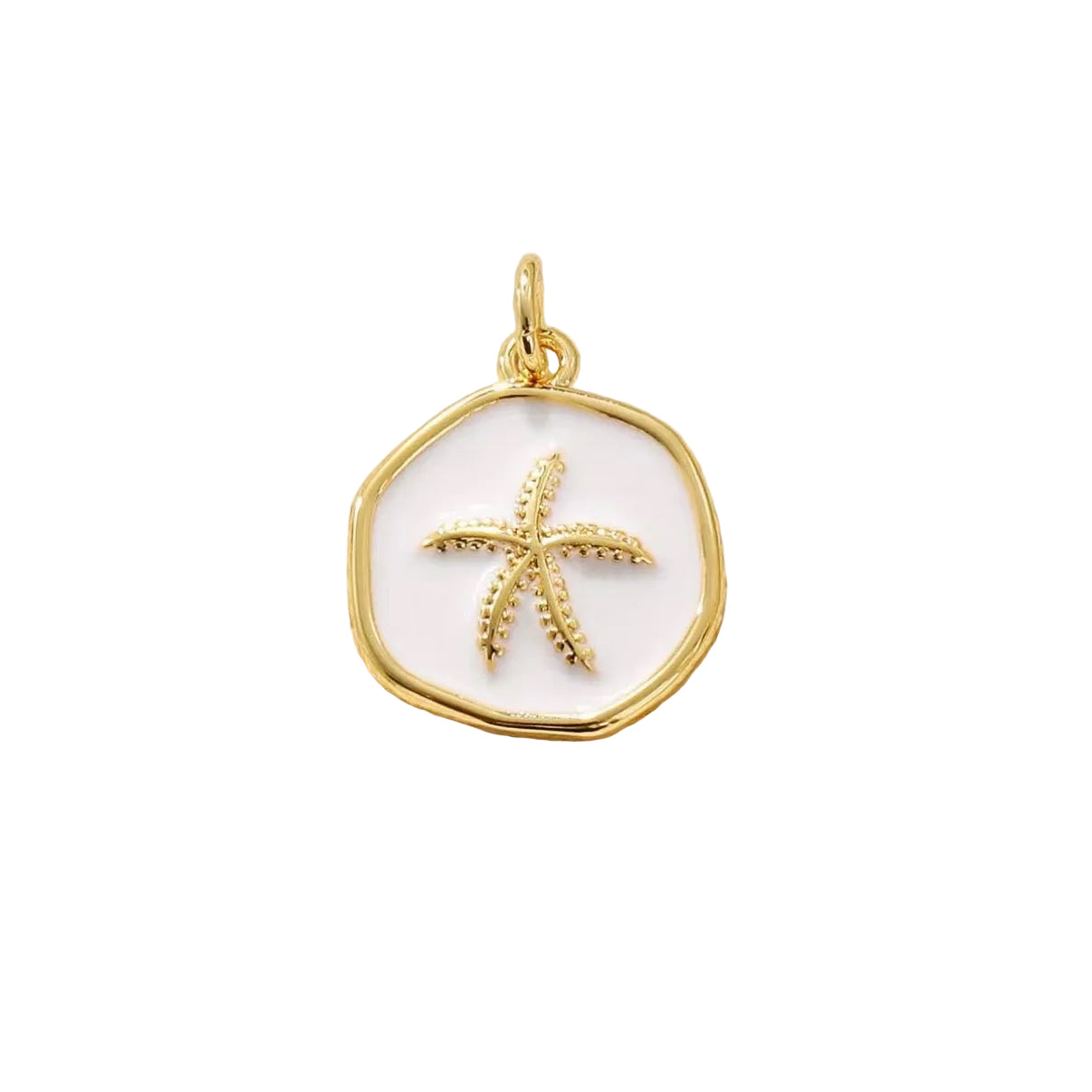 Starfish circular charm