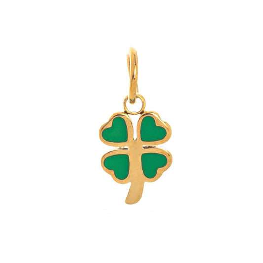 Green clover charm