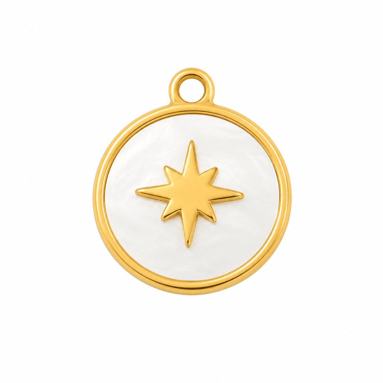 North Star Circular Charm