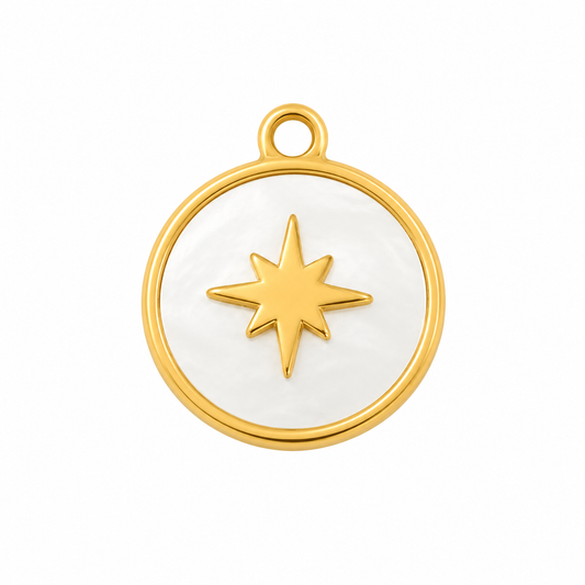 North Star Circular Charm
