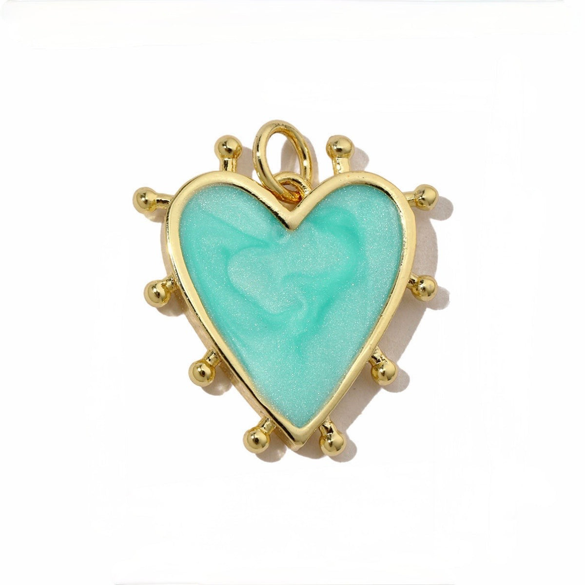 Heartburst pink charm